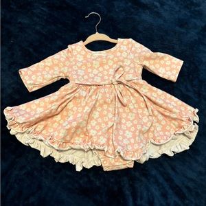SweetHoney 12 month pink bubble/dress w snaps.